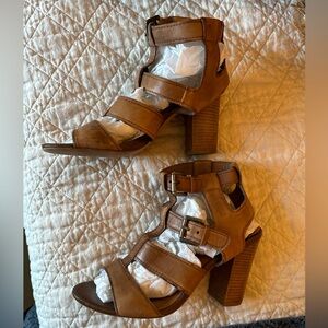 Aldo Genuine Leather Sandals - Size 8 - Tan